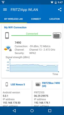 FRITZ!App WLAN android App screenshot 3